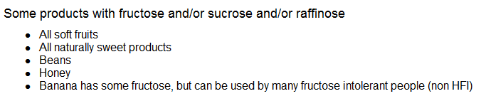 list of products with sucrose, raffinose, and sorbitol Pictures, Charts, and Diagrams Explaining Lactose Intolerance